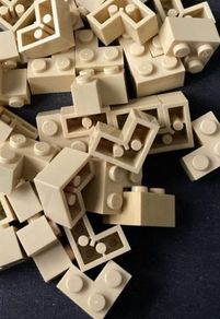 lego 2x2 tan corner brick x 40pcs