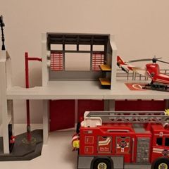 Playmobil Fire House and Truck