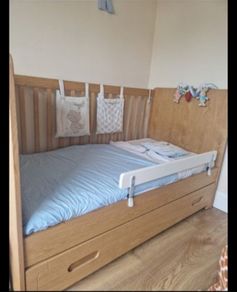 Toddler bed with storage
