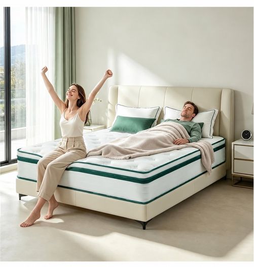 King Mattress 5FT | 12" King-Size Hybrid Mattresses | 7 Zone Pocket Sprung Memory Foam Mattresses Soft/Plush - 150x200x30cm