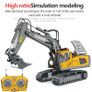 Children's Kids 2.4G Remote Control Excavator Digger RC Model Car Toys Dump Truck Bulldozer Engineering Vehicle Christmas Birthday Rechargeable Battery Gifts Image 2