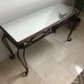 Mirrored Brass Console Table Image 5