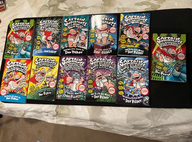 Captain Underpants Complete Set Books 1 to 10 plus Spare 11 Books Total