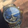 OLEVS Automatic Mechanical Watch - Two-Tone Blue Dial Image 8