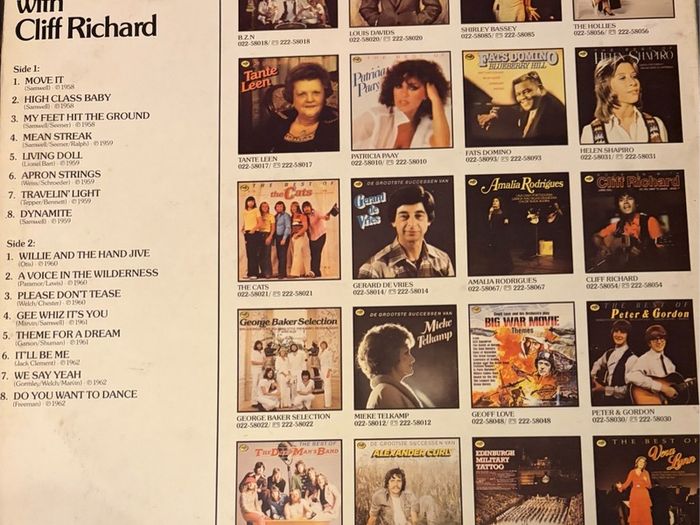 Cliff Richard Rock On With Cliff Dutch Stereo 12inch Vinyl LP 1A 02258054