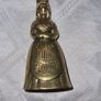 Vintage Brass Lady Bell Image 4
