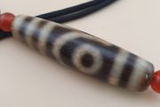 Vintage Himalayan Tibetan 2 Eyes Agate Dzi Bead Amulet