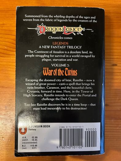 Fantasy book:'Dragonlance. Legends' trilogy