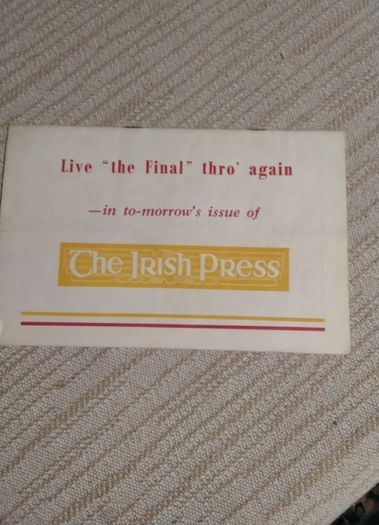 Memorabilia Gaa All Ireland  Hurling  Programme