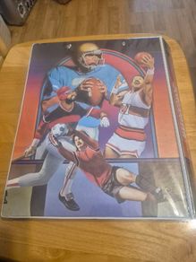 Vintage Sports Trifold  Binder  Organizer - mead