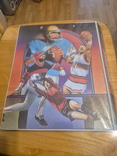 Vintage Sports Trifold  Binder  Organizer - mead