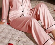 Dusky pink silk pyjamas - 4 pairs