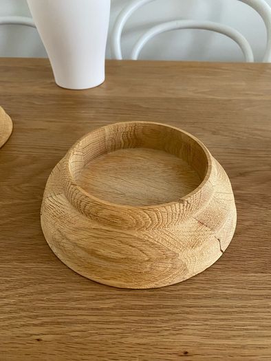 Glass Candle Holder pair