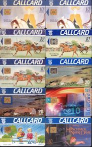 Ireland Call cards. Bundle of 10 callcards that have some element of damage.