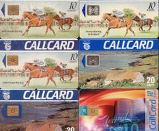 Ireland Call cards. Bundle of 10 callcards that have some element of damage.
