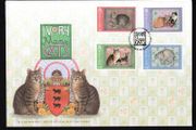 2017 Isle of Man Ivory Manx Cats Commemorative Stamps First Day Cover (FDC)