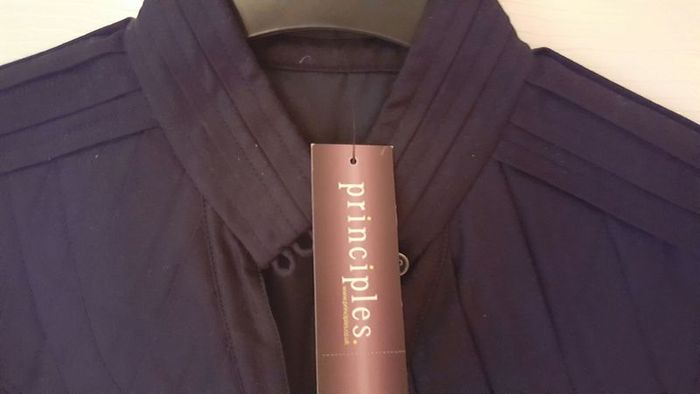 Principles black button up dress