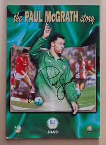 PAUL MCGRATH signed testimonial programme photo proof