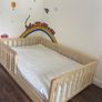 Gorgeous wooden toddler bed and brand new unused high quality mattress Image 2