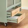 Kitchen island country style portable wheels Image 7