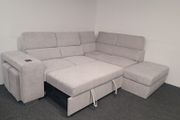 New light Grey Corner Sofa bed