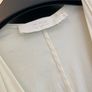 COS Gathered Zip-up Dress Off-white Grey / Brown Knee Length MIDI Size EUR 34 XS Image 4