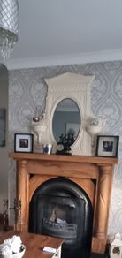 Large Cast Iron Mirror