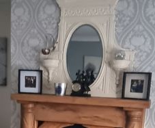 Large Cast Iron Mirror