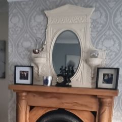 Large Cast Iron Mirror