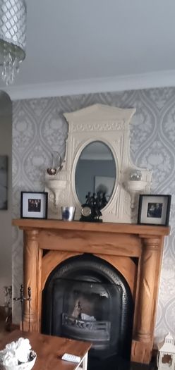 Large Cast Iron Mirror
