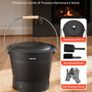 Fireplace Ash Bucket Set 9.8L with Lid Image 2