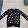 Vintage Y2K Siren Mall Goth Cherry Skull Sequin Cardigan Image 9