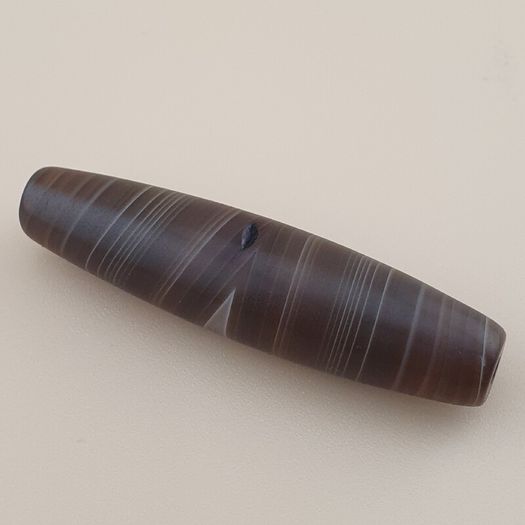 Vintage Middle Eastern Natural Eye Yemeni Suliemani Agate Bead Amulet Pendant