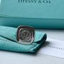 Vintage Tiffany&Co Silver ISPE Tie Lapel Pin In The Original Pouch And Box Image 4
