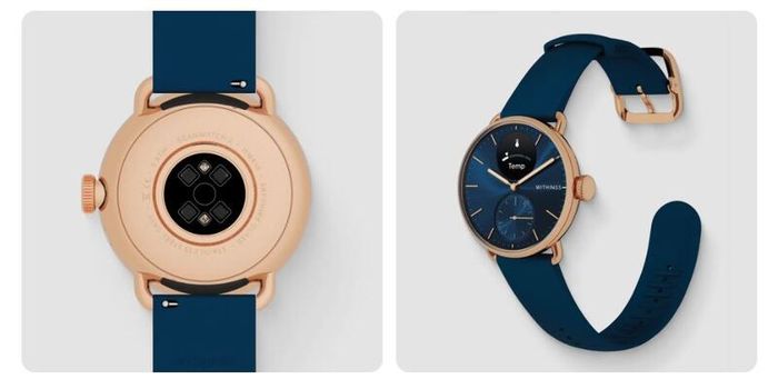 Scanwatch 2 38mm Blue and Rose Gold bundle with 2 additional straps