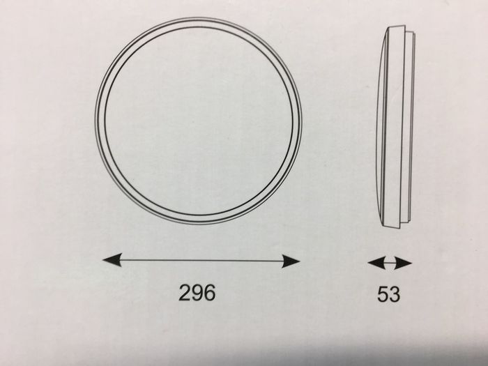 29 cm Low Profile LED Bathroom Lights