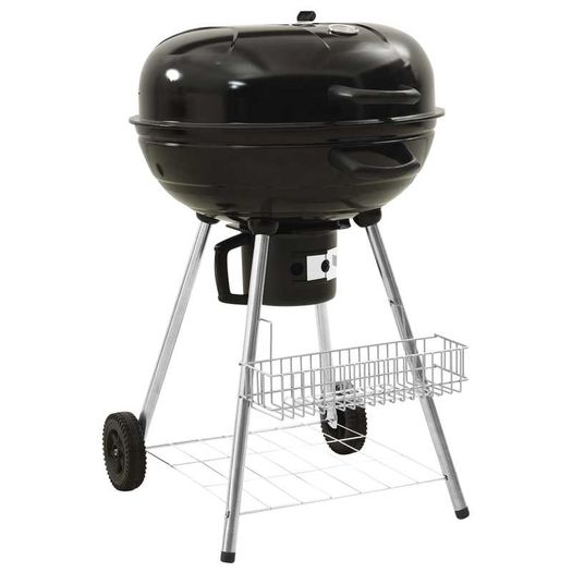 Kettle Charcoal BBQ Grill 73x58x96 cm Steel