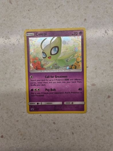 Celebi Holo Promo 2019 Pokemon Card from Sun and Moon