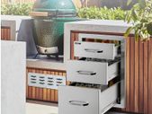 BRAND NEW Stainless Steel Outdoor Kitchen Drawer With Handle Triple Layer