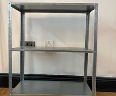 3Tier Galvanised Metal Shelf Unit