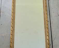 Antique ornate gold bevelled dressing mirror