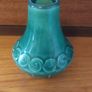 Lovely Vintage Retro 70's Jade Green Ceramic Posy Vase Made by St. Michael's House in Dublin Image 3