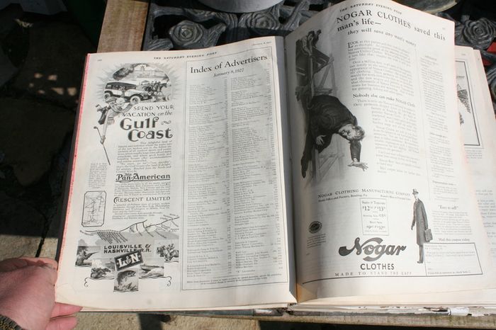 book THE  SATURDAY EVNING POST january 1 1927 to february 26 1927 in a book