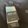 Mens Black Slim Fit Trousers Image 2