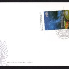 2000 Great Britain Millennium Stamp Booklet  Pane (Space from Above and Beyond & Web from Life and Earth) Royal Mail Addressed First Day Cover (FDC)