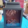 Christmas Wood Burner Lantern, Christmas Log Candle with holly & Berries and dOTERRA PETAL DIFFUSER Image 9