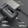 Brightup Foil Shaver, Electric Razor for Men, Upgraded Electric Shaver with Pop Up Trimmer, USB-C Rechargeable, Waterproof, Cordless, Double Floating Blade for Close Shaving, Black Image 4