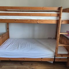 Wooden bunk bed