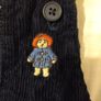 Paddington Bear Blue Corduroy All In One Dungaree,s Image 6