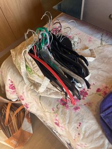 Plastic clothes hangers